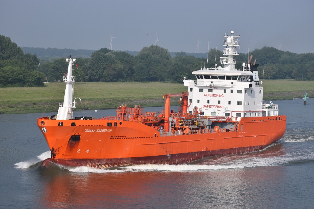Product tanker at sea